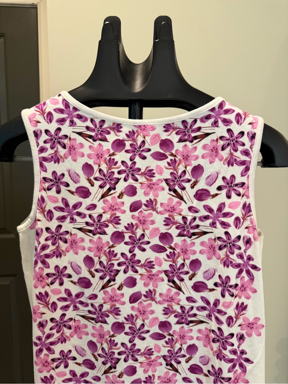 Max Studio White Pink Purple Floral Shift Dress XS - Picture 15 of 16